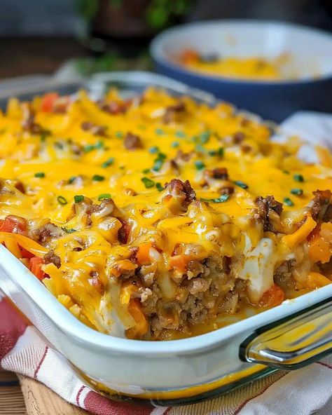 Try our easy and delicious Cattle Drive Casserole recipe! Perfect for family dinners, it's sure to become a new favorite. Cook, share, and enjoy! Cattle Drive Casserole, Tater Tot Appetizers, Creamy Potato Soup Recipe, Cowboy Casserole, Vegetable Casserole Recipes, Corn Casserole Recipe, Cattle Drive, Creamy Potato Soup, Outback Steakhouse