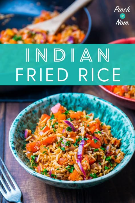 Indian Fried Rice, Rice Side Dish Recipes, Indian Rice Recipes, Pinch Of Nom, Indian Dinner, Vegetarian Pasta Recipes, Rice Side Dishes, Easy Rice Recipes, Counting Calories