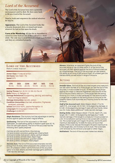 Sorrowsworn 5e, Dnd 5e Homebrew Gods, Dnd Mtg Monsters, D&d Beyond, Homebrew Bosses 5e, Homebrew Enemies 5e, Mummy Lord Dnd, D&d Monsters Homebrew, D&d Gods