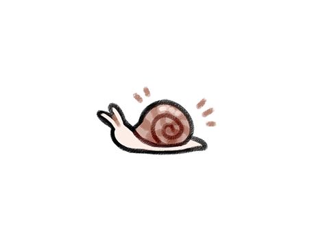 Snail by dothaithanh on DeviantArt Aesthetic Snail Drawing, Cute Snails Drawing, Snail Cute Art, Snail Doodle Easy, Snail Sketch Simple, Cute Snail Cartoon, Snail Painting Easy, Easy Snail Drawings, Snail Drawing Cute