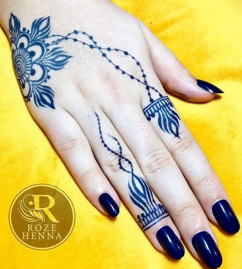 Tattoo Fruit, Blue Henna, Jagua Gel, Mehndi Cone, Jagua Henna, Jagua Tattoo, Hand Nails, Henna Cones, Blue Tattoo