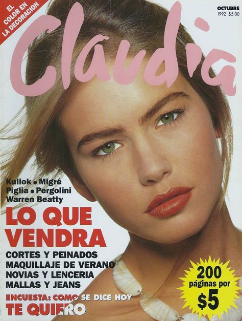 Valeria Mazza 1990s Supermodels, Makeup Ads, Warren Beatty, 90s Supermodels, Vs Models, 90s Models, Fashion Magazine Cover, Victorias Secret Models, Women Magazines