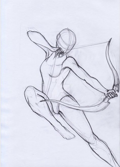 Bow And Arrow, A Drawing