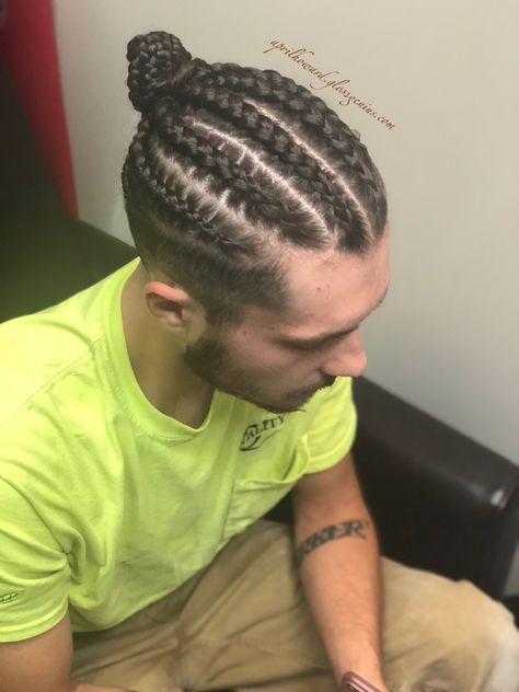 Braids For Straight Hair Men, Braid Hairstyle For Men, Hair Braids Men, Braided Hairstyles For Guys, Braids For Long Hair Men, Braids Men Long Hair, Braids Pulled Back, Mens Straight Back Braids, Braided Hair For Men