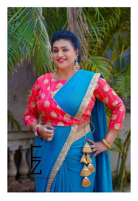 Roja Selvamani, Saree Jacket Designs, Blouse Designs Catalogue, Latest Blouse Designs Pattern, Saree Blouse Neck Designs, New Saree Blouse Designs, Kids Blouse Designs, Traditional Blouse Designs, Blouse Design Images