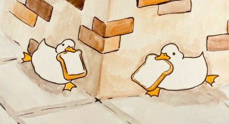 Little Drawings, 심플한 그림, Duck Drawing, Romantic Life, Duck Art, Wattpad Romance, Art Cute, Dessin Adorable, Cute Little Drawings