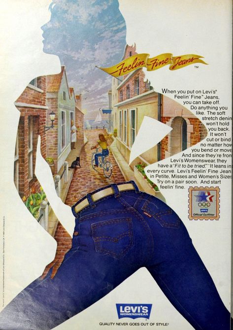 Jordache Jeans, Fashion Ads, 1970's Fashion, History Fashion, Vintage Levis Jeans, Ad Art, Vintage Advertisement, Levis Denim, Print Ads