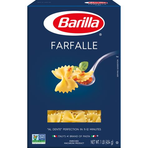 Barilla Pasta, Light Sauce, Farfalle Pasta, Rotini Pasta, Bowtie Pasta, Grocery Foods, Pasta Maker, Sauce Tomate, Company Meals