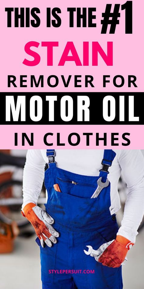 Oils can leave stubborn stains on your clothes. That’s why it’s crucial to have effective stain removers that act quickly and efficiently to lift the oil out of your fabrics. We’ve identified five household items that work wonders when you need to remove car or bike oil from your favorite clothing. Oil Out Of Clothes How To Remove, How To Get Oil Out Of Clothes, How To Get Motor Oil Out Of Clothes, Oil Removal From Clothes, Clothes Life Hacks, Mechanic Clothes, Flowers Paper Craft, Old To New, Remove Oil Stains