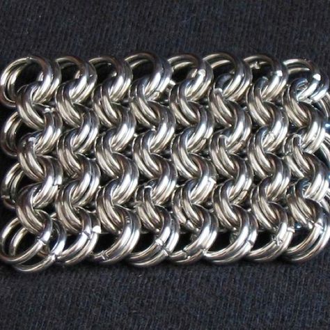 European 8 in 2 Chain Maille Patterns, Chainmail Patterns, Jump Ring Jewelry, Chainmail Bracelet, Chainmail Jewelry, Chainmaille Bracelet, Chain Maille Jewelry, Jewelry Techniques, Chain Mail