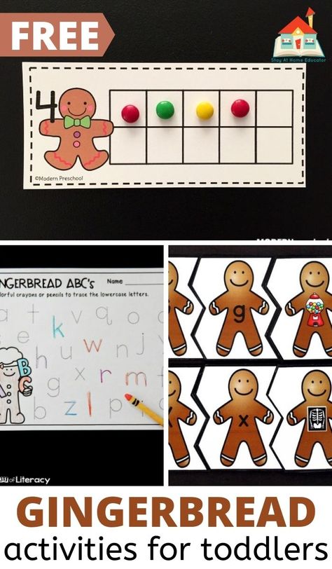 Preschool Gingerbread Activities Free, Gingerbread Man Worksheets Preschool, Gingerbread Sequencing Free Printable, Gingerbread Cvc Free, Gingerbread Math Activities Preschool, Cookie Sheet Activities Preschool, Montessori Gingerbread Activities, Gingerbread Hunt Preschool, Gingerbread Activities For Preschool Free Printables