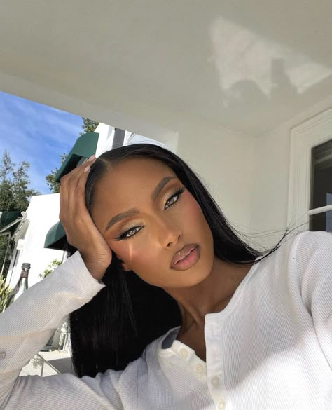 Sydney J Harper, Natural Glam Makeup, Makeup For Black Skin, Brown Skin Makeup, Makeup Glam, Ethereal Makeup, Glam Makeup Look, Dope Makeup, Natural Glam