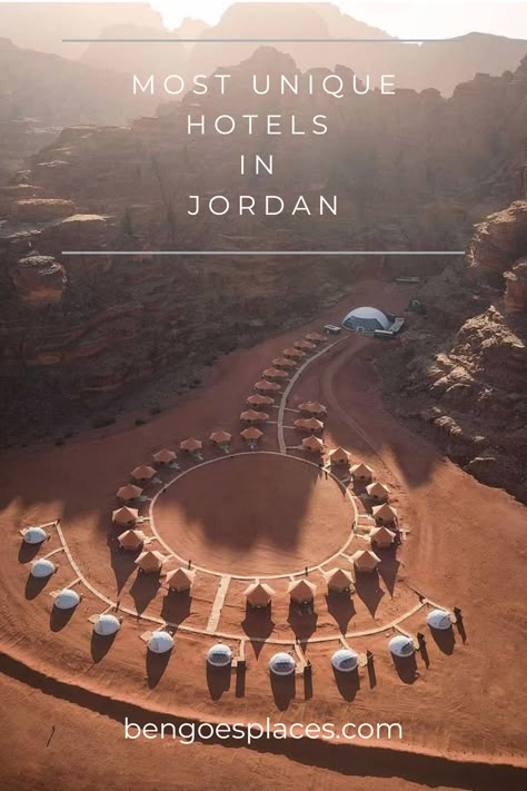 Most unique hotels in Jordan for an unforgettable vacation - Always wanted to sleep in one of those bubble tents? Spend your holiday in one of these bubble hotels in Jordan or other luxurious hotel options and have a trip you'll never forget - Desert camps in Wadi Rum - Bubble hotel near Petra, Jordan Jordan Hotel, Jordan Holiday, Wadi Rum Bubble, Bubble Tents, Jordan Vacation, Travel To Jordan, Aqaba Jordan Travel, Desert Hotel, Bubble Hotel