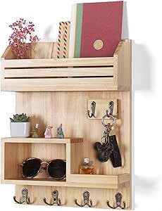 Wall Mounted Mail Organizer, Key And Mail Holder, Key Racks, Key And Letter Holder, Mail Organizer Wall, Mail And Key Holder, Key Holder Wall, Key Holder For Wall, Home Entryway