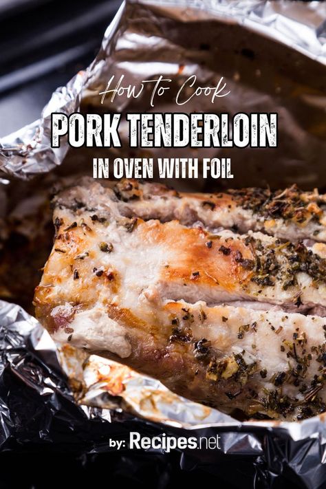 Recreate oven dinner recipes with our guide on how to cook pork tenderloin in the oven with foil at Recipes.net. Perfect for food lovers, this easy method ensures juicy, flavorful pork dishes that satisfy your food cravings. Explore new food ideas with our pork tenderloin recipes. Whether you're using ovens in kitchen for convenient meals or looking for tenderloin leftover recipes, this dish is a must-try. From simple food recipes to baked goods recipes, our guide offers everything you need! Cook Pork Tenderloin In Oven, Meat Ideas For Dinner, Pork Tenderloin In Oven, Tenderloin In Oven, Oven Dinner Recipes, Baked Tenderloin, Pork Tenderloin In The Oven, Oven Baked Pork Tenderloin, Tenderloin Recipes Oven