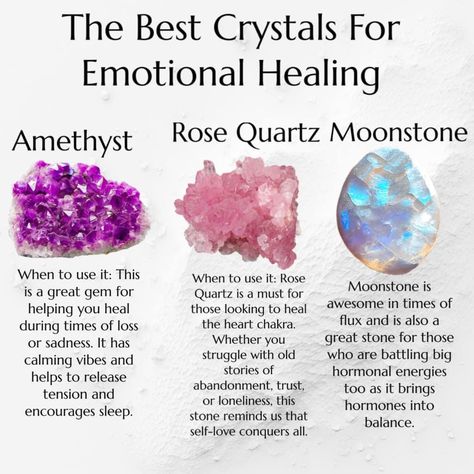 Crystals And Gemstones Meanings, Amethyst Crystal Properties, Hoodoo Witch, Energy Stones Crystal Healing, Witches Grimoire, Plant Healing, Witchy Crystals, I Am A Witch, Healing Stones And Crystals