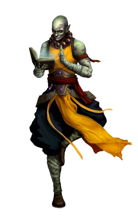 D&d Monk, Monk Pathfinder, Pathfinder Monk, Dnd Monk, Dnd Orc, Monk Dnd, Pathfinder 2e, Elf Man, Half Orc