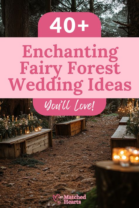 40+ Fairy Forest Wedding Ideas for 2025 Wedding In Forest Twilight, Enchanted Forest Pictures, Magic Forest Wedding, Fairy Princess Wedding, Fairy Forest Wedding, Woodland Fairy Wedding, Fairy Wedding Theme, Forest Wedding Theme, Forest Wedding Ideas