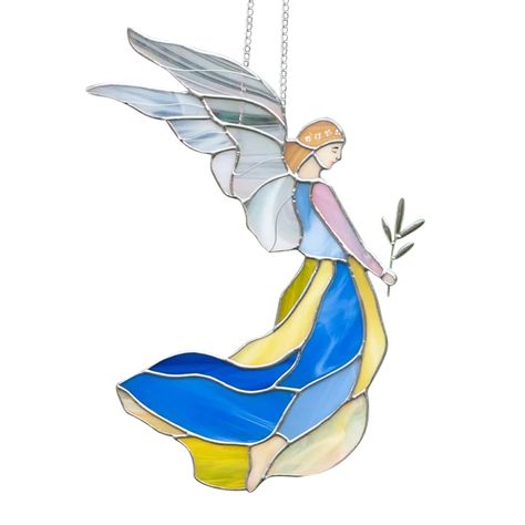 PRICES MAY VARY. High-quality Material: Our Guardians Angel Stained Glass Sunshade Window Trim Pendant Is Made Of Metal, Durable And Corrosions-resistants; It Can Be Used For A Long Time, The Material Is Durable, And The Quality Is High; The Exquisite Color Painting Makes The Whole Product More Beautiful; When Using This Small Beads Garland Steel Curtain Cat Christmas Decorations Light Catchers for Windows Stained Glass Glam Decorations for Home Crystals for A Car Christmas Garlands And Clear Cr Guardian Angel Gifts, Crystal Garland, Stained Glass Angel, Stained Glass Birds, Angel Gifts, Stained Glass Window Hanging, Hanging Crystals, Window Decoration, Light Garland