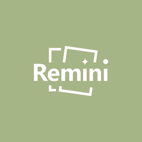 sage green remini app icon Remini App Icon, Dark Green Aesthetic Icon, Colorful Home Screen, Olive Green App Icons, Hijau Aesthetic, Icons Verde, Massage App, Icon Ipad, App Icon Green