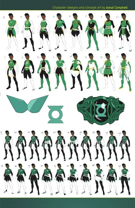 Green Lantern Character Design, Jo Mullein Green Lantern, Superhero Costume Design Concept Art, Green Lantern Oc, Green Lantern Redesign, Jo Mullein, Superhero Redesign, Hero Villain, Lantern Corps