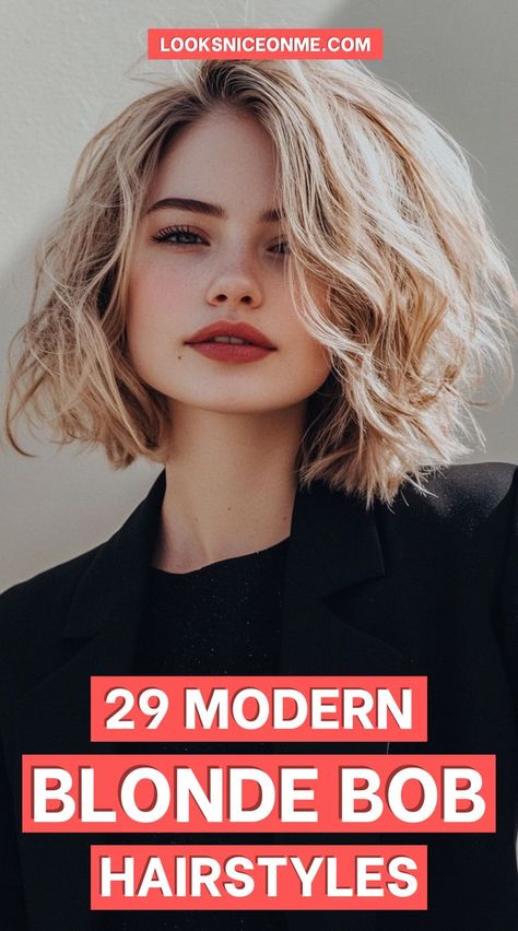 A blonde bob is the ultimate hairstyle for a chic, modern makeover. Explore these trendy bob styles that will add brightness, dimension, and texture to your blonde hair. #BobCutForBlondeHair #TrendyHairstyles #BlondeBob Blonde Bob Hairstyles, Pinterest Hair, Blonde Bobs, Bob Styles, Hair Transformation, Trendy Hairstyles, Bob Hairstyles, Blonde Hair, Personal Style