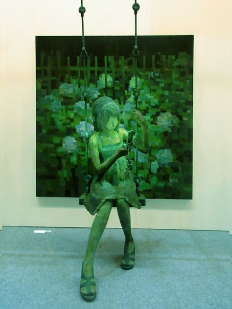 Sculpture Paintings By Shintaro Ohata, He is amazing, places sculptures in front of paintings and shows them as one. Shintaro Ohata, 3d Paintings, 2d Painting, 3d Painting, Sculpture Painting, Ap Art, Art Portfolio, Art Plastique, Art Abstrait