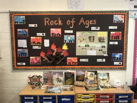 Stone Age - Iron Age display Stone Age Display, Classroom Display, Year 3, Stone Age, Iron Age, Bronze Age, Classroom Displays, History, Stone