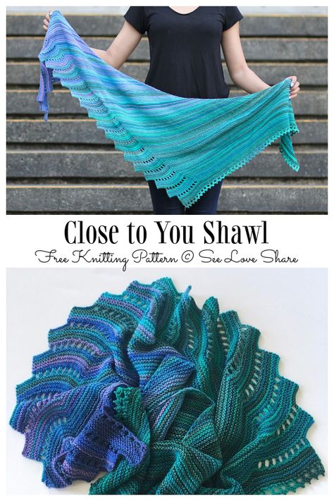 One Skein Free Knitting Patterns, Close To You Shawl Pattern, Knit Shawlette Pattern Free, Knitted Shawls Free Patterns Easy Scarves & Shawls, One Skein Shawl Knitting Patterns, One Skein Shawl Knitting Patterns Free, Sock Yarn Shawl Pattern Free Knitting, Shawlette Pattern Knitting Free, One Skein Knitting Patterns