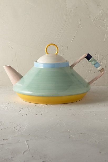 Pottery Tea Pots, Modern Tea Pot, China Collection, Pottery Teapots, Ceramic Teapot, Teapots And Cups, Pottery Crafts, Ceramics Pottery Art, Clay Art Projects