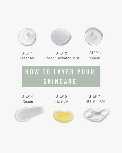 Did you know layering your skincare allows each "star ingredient" to shine?  

1. Dampen skin after cleansing with a hydrating facial mist (Bulgarian Rose Hydration Mist)
2. Apply your hyaluronic acid serum while skin is still damp (Clearing Rescue Serum)
3. Layer with your favorite cream (Dream Cream)
4. Seal with a face oil (Super Glow or Super Restore Oil)
5. Apply sunscreen if in the AM. Skincare Layering, Hydrating Facial Mist, Super Glow, Dream Cream, Hydrating Facial, Bulgarian Rose, Skin Care Steps, Hyaluronic Acid Serum, Facial Mist