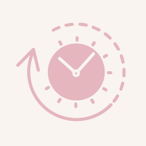 Ipad Inspiration, Pink Clock, Pink Clocks, Timer App, Phone Layouts, Icons App, App Icon, Light Pink, Ipad