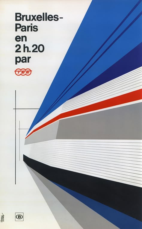 TEE Design, railcars on Trans Europ Express posters | retours Mises En Page Design Graphique, Train Illustration, Train Posters, 타이포그래피 포스터 디자인, Railway Posters, Vintage Poster Design, Paris Poster, Deco Poster, Poster Ads