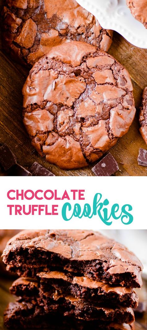 Chocolate Truffle Cookies https://www.somethingswanky.com/chocolate-truffle-cookies/?utm_campaign=coschedule&utm_source=pinterest&utm_medium=Something%20Swanky&utm_content=Chocolate%20Truffle%20Cookies Chocolate Truffle Cookies Recipe, Chocolate Truffle Cookies, Truffle Cookies, Path Design, Chocolate Truffle, Cookies Chocolate, Unsweetened Chocolate, Semi Sweet Chocolate Chips, Career Path