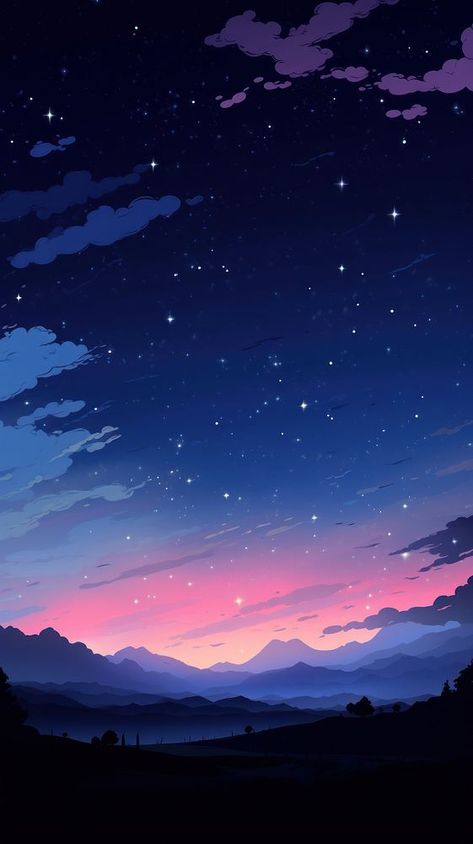 Anime Background Iphone, Galaxies Drawing, Anime Sky Wallpaper, Iphone Sunset Wallpaper, Iphone Wallpaper Galaxy, Sunset Wallpaper Iphone, Landscape Simple, Wallpaper Galaxy, Background Landscape