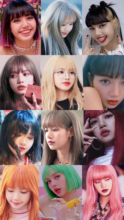 Lisa Blackpink Hairstyle, Blackpink Lisa Hair Color, Lisa Blackpink Hair, Lisa Hair Color, Lisa Pink Hair, Blackpink Hair Color, Lisa Hairstyle, Pink Bday Party, Blackpink Hair