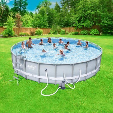 Bonus Bundle - Coleman Power Steel 22; x 52 inch Frame Swimming Pool Set, With Free Filter Cartridge Coleman Pool, Small Above Ground Pool, Best Pools, Best Above Ground Pool, Backyard Trampoline, Intex Pool, Stock Tank Pool, Above Ground Pool Landscaping, Rectangular Pool