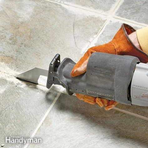 Tips for Removing Grout How To Remove Grout, Remove Tile, Homemade Toilet Cleaner, Hardwood Floor Cleaner, Cleaning Painted Walls, The Family Handyman, Glass Cooktop, Deep Cleaning Tips, Oscillating Tool