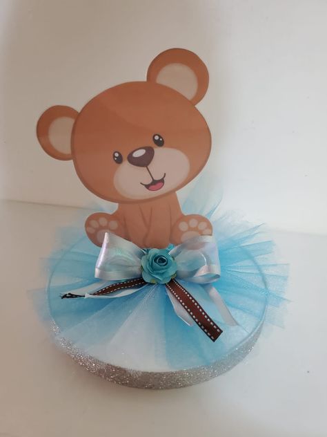 Baby Shower Oso, Woodland Cake, Unisex Baby Shower, Diy Yarn Crafts, Baby Shawer, Bear Theme, Baby Bear Baby Shower, Yarn Diy, Fiesta Party