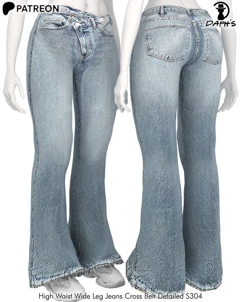 Preview - Coming Soon | Patreon Sims 4 Wide Leg Pants, Sims 4 High Waisted Jeans, Sims 4 Y2k Shoes, Sims4 Jeans Cc, Sims 4 Jean Skirt, Sims 4 Cc Stockholm Style, Sims 4 Female Pants, Baggy Jeans Sims 4 Cc, Sims 4 Jeans Cc Female