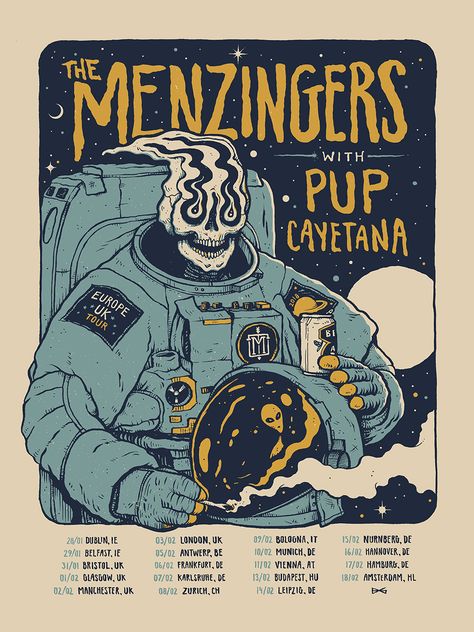 Bruno Guerreiro's The Menzingers EU/UK tour poster on Behance The Menzingers, Music Concert Posters, Uk Tour, Music Festival Poster, Tour Poster, Direction Graphic Design, Music Artwork, Art Things, Halloween Poster