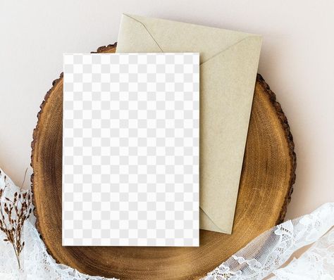 Blank card mockup with beige envelope on a wooden plate | free image by rawpixel.com / Ake Ghibli Houses, Etsy Mockup, Card Mockup Free, Greeting Card Mockup, Free Wedding Invitation Templates, Postcard Mockup, Art Mockup, Paper Background Design, Art Optical