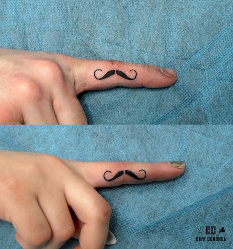 Mustaches tattoo Mustache Aesthetic, Mustache Tattoo On Finger, Mustache Tattoo, Favorite Tattoos, Finger Tattoo, Pink October, Tattoo Work, Finger Tattoos, Tiny Tattoos