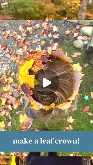 Sami Krasny • homeschool mom & block play expert on Instagram: "Leaf crowns 🍂👑🍁

Full credit for this idea and this method go to my friend Leah of @bluebirdmontessori - she’s the true leaf crown expert! 

I wanted to share this fun autumn craft because it’s become such a favorite fall tradition in our family. I really enjoy making these crowns and my kids think they’re really fun. 

Unlike most of the activities I share here, this isn’t exactly something most young children can do independently. It definitely requires a certain finesse and gentleness that my 4.5 year old definitely does not have just yet. But that’s okay! E & J are able to search for perfect leaves and we get to enjoy these crowns together. I hope you will too! 

And thanks again to Leah for this beautiful craft! 

#lea Autumn Leaf Activities For Kids, Autumn Crown Kids, Leaf Wreath Craft For Kids, Leaf Turkey Craft, Autumn Crown, Leaf Turkey, Thanksgiving Leaves, Autumn Craft, Crown For Kids