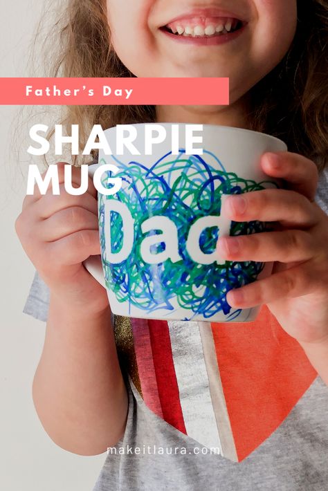 Sharpie Cups Diy, Father’s Day Mugs Diy, Father’s Day Mug, Feet Scrub, Shea Butter Shampoo, Childcare Ideas, Diy Sharpie Mug, Coffee Cups Diy, Sharpie Paint Pens