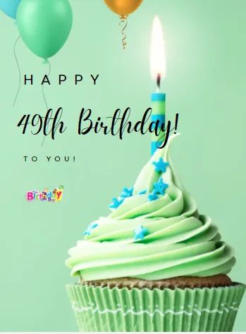 49th Birthday 49 Birthday Quotes, Happy 49th Birthday Wishes, 49th Birthday Quotes, Tortilla Ideas, Happy 49th Birthday, Birthday Party Decorations Ideas, Birthday Font, Happy Birthday Font, Photos Of Ganesha