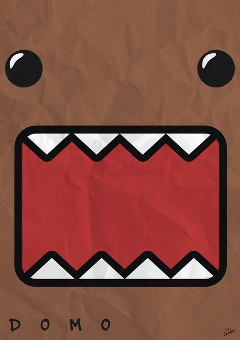 DOMO minimalist Domo Poster, Cute Images, Minimalist Poster, Poster Wall, Poster Art, Graffiti, Room Decor, Art