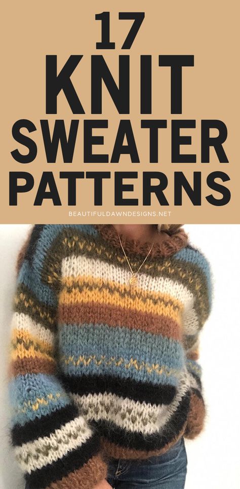 Strikkeopskrift Oversize Sweater, Knitted Sweater Patterns, Chunky Knit Sweater Pattern, Easy Sweater Knitting Patterns, Cable Knit Sweater Pattern, Knit Sweater Pattern, Advanced Knitting, Knitting Patterns Free Sweater, Knit Cardigan Pattern