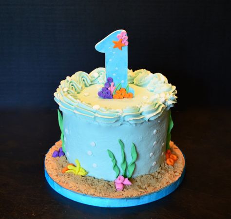 Sea Smash Cake, Bubble Guppies Smash Cake, Under The Sea Birthday Smash Cake, Beach Themed Smash Cake, Nemo Smash Cake, Finding Nemo Cake Smash, Under The Sea Smash Cake 1st Birthdays, Two The Sea Birthday Cake, Birthday Cake Under The Sea