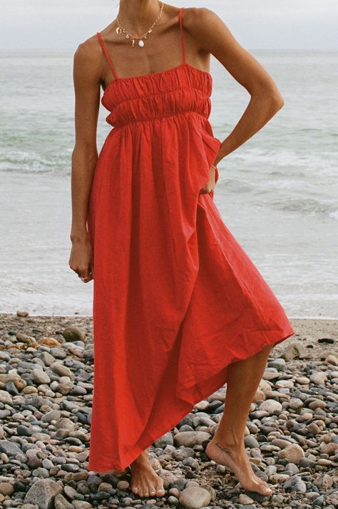 Oversized red sweater